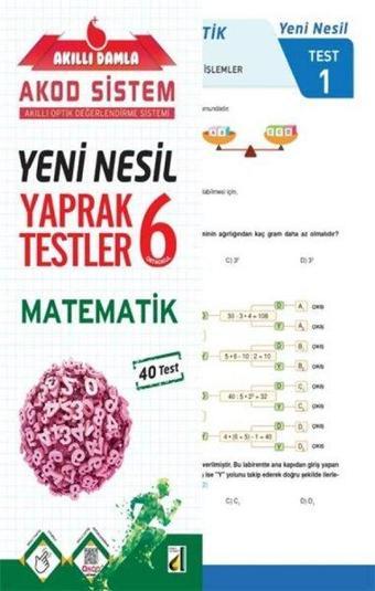 6.Sınıf Matematik Yeni Nesil Yaprak Testler - Kolektif  - Damla Yayınevi