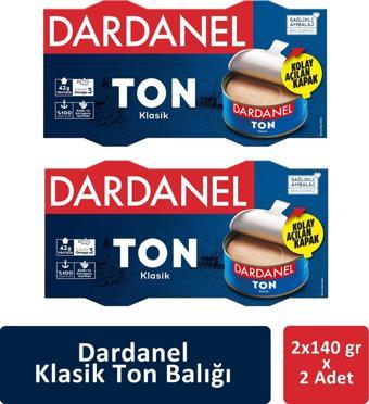 Dardanel Klasik Ton Balığı 2 x 140 gr x 2 Adet