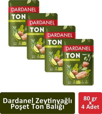 Dardanel Poşet Zeytinyağlı Ton Balığı 80 gr x 4 Adet