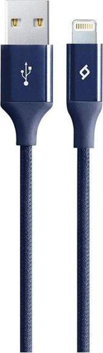 Ttec AlumiCable Lightning Kablo Lacivert 1.2M 2DK16L