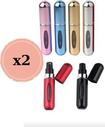 Deco Elit 2 Adet Parfüm Şişesi Taşınabilir Mini Doldurulabilir  Atomizer Parfüm Şişeleri Boş Küçük