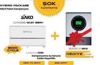 Sako Off-Grid Hibrit Paket 8kW + 7kWh