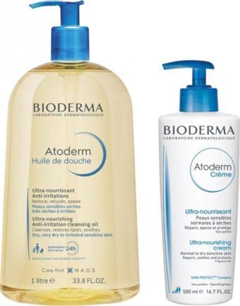 Bioderma Atoderm Shower Oil Kuru Cilt Bakım Seti