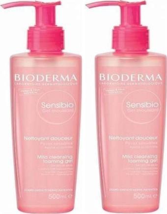 Bioderma Hassas Ciltler Için Temizleyici Jel - Sensibio Foaming Gel 500 Ml 2 Adet Bio0011