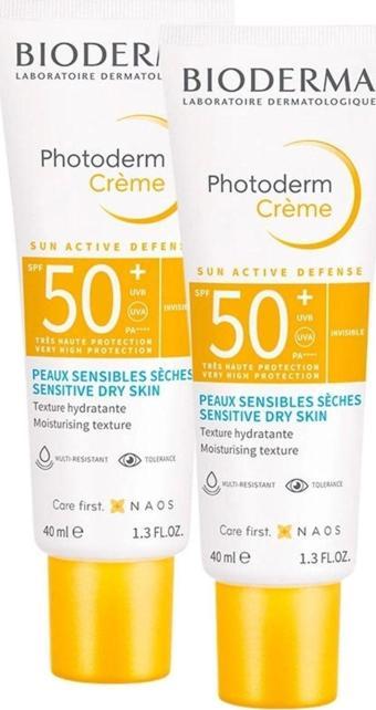 Bioderma Photoderm Krem Spf50+ 40 Ml | X 2 Adet Kuru Ciltler Için Güneş Seti