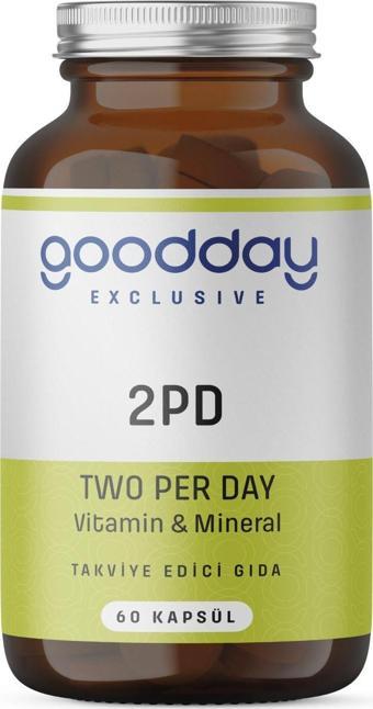 Goodday 2pd Two Per Day Multi Vitamin 60 Kapsül 29 Etken Madde