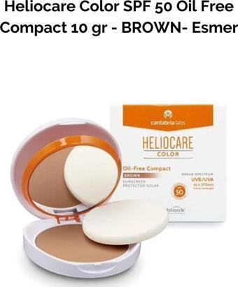 Heliocare Color Spf 50 Oil Free Compact Yağsız Güneş Koruyucu Brown 10 gr 8470002029224