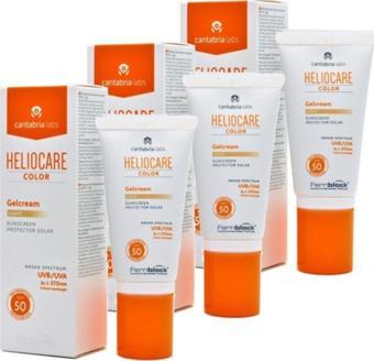 Heliocare Helıocare Color Light Renkli Güneş Kremi 3 Adet 50 Ml Spf 50