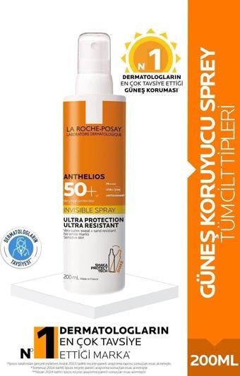 La Roche-Posay Anthelios Invisible Spray Spf50+ 200 Ml