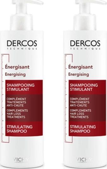 Vichy Dercos Energising Şampuan 400 Ml X 2 Adet | Saç Dökülmesi Serisi Orijinal Boy 2li Set