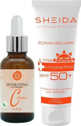 Sheida S.o.s C Vitaminli Konsantre Serum 30 Ml | Güneş Koruyucu Spf 50 - 75 Ml