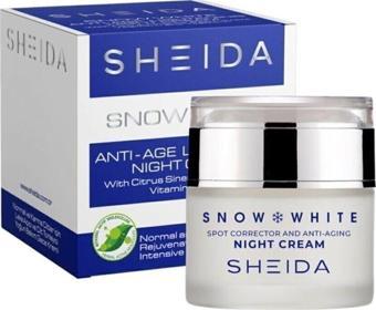 Sheida Snow White Anti-Aging Leke Açıcı Gece Kremi 40 ml