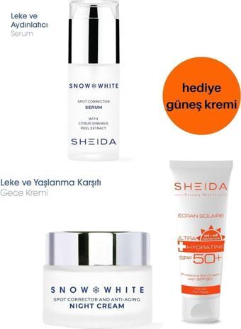 Sheida Snow White Day Krem & Serum | Güneş Kremi 75 Ml - Leke Bakım Seti 5