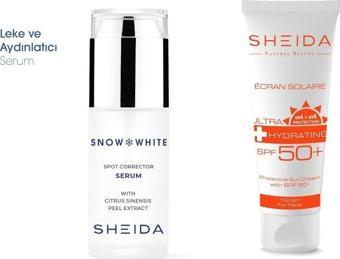 Sheida Snow White Serum 40 Ml | Güneş Kremi 75 Ml - Leke Bakım Seti 3