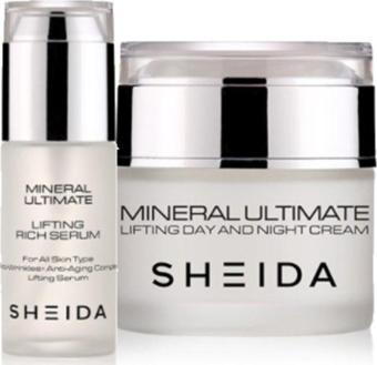 Sheida Yaşlanma Karşıtı Set | Mineral Ultimate Gece/gündüz Kremi 50ml | Ultimate Serum 40 Ml