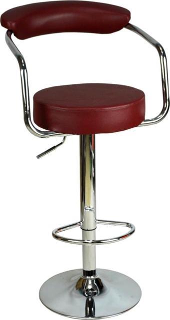 Bürocci Monica Bar Sandalyesi - Bordo Deri - 9510q0102