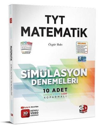 2023 TYT Simülasyon Matematik Denemeleri - Kolektif  - 3D Yayınları