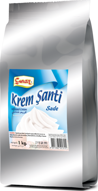 ÇINAR KREM ŞANTİ SADE 1 KG x 10 ADET