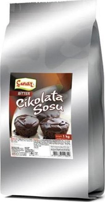 ÇINAR BİTTER ÇİKOLATA SOSU 1 KG x 10 ADET