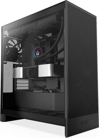 NZXT H7 Flow(2024) CM-H72FB-01 Black Tempered Glass USB 3.2 ATX Mid Tower Kasa