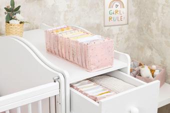 Buti Baby Akordiyon Organizer Çekmece Düzenleyici Medium Pembe 104096 KASA - 209