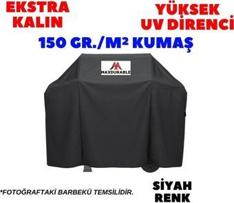 Maxdurable Ekstra Kalın Tarrington House Memphis Mangal Siyah Sıvama Kumaş Barbekü Brandası