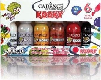 Cadence Kooky Sprey Kumaş Metalik Boya 6lı 50Ml