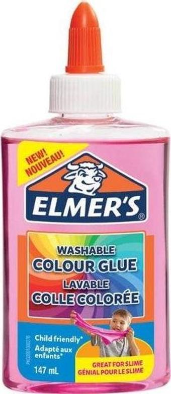 Elmer's 147 ml Şeffaf Renkli Pembe Yapıştırıcı 