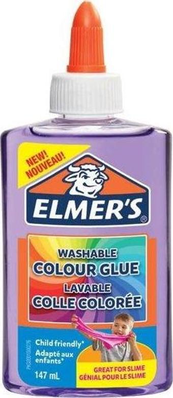 Elmer's 147 ml Şeffaf Renkli Mor Yapıştırıcı 