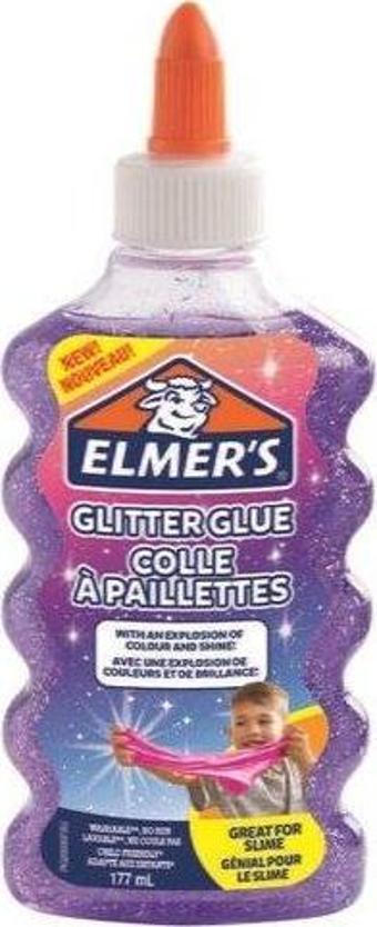 Elmer's 177 ml Simli Mor Yapıştırıcı 