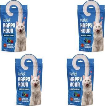 Happy Hour Somon ve Yaban Mersinli Kedi Ödül Maması 60 gr X 4 Adet