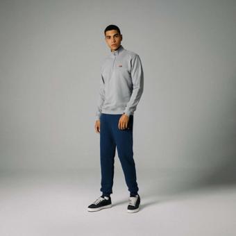 Ellesse Fermuarlı Sweatshirt Gri Erkek EM279