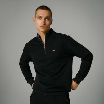 Ellesse Fermuarlı Sweatshirt Siyah Erkek EM279