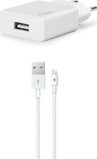 Ttec Smart Fast Charger 2.1A Apple Uyumlu Seyahat Şarj Aleti + Lightning USB Kablo