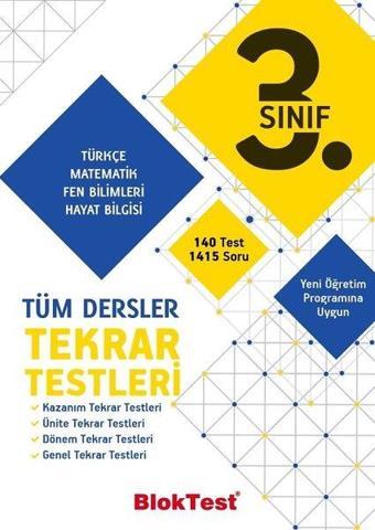 3.Sınıf Tüm Dersler Tekrar Testleri - Kolektif  - Tudem Yayınları - Ders Kitapları