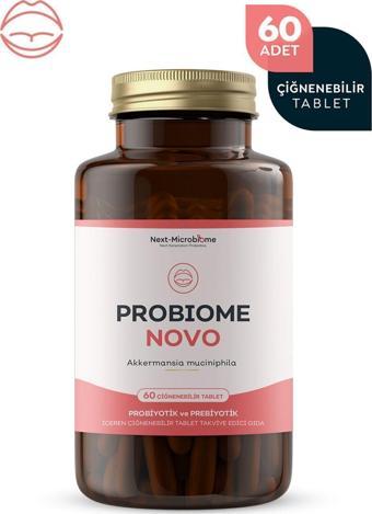 Next Microbiome Probiome-Novo Akkermansia Muciniphila Içeren Çiğneme Tablet (60 Tablet)