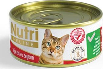 Nutri Feline 85Gr Sığır Etli Zeytinli 1Adet Yaş Kedi Maması