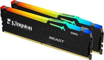 Kingston Beast RGB Expo 32GB(2X16) 5600MHz CL36 KF556C36BBEAK2-32TR DDR5 Masaüstü Performans Ram