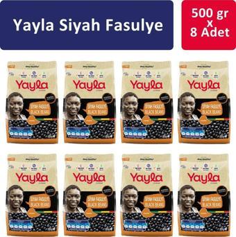 Yayla Gurme Siyah Fasulye 500 Gr x 8 Adet