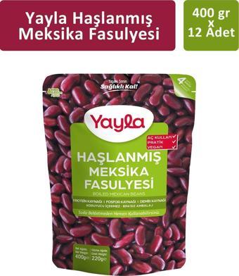 Yayla Haşlanmış Meksika Fasulyesi 400 gr x 12 Adet