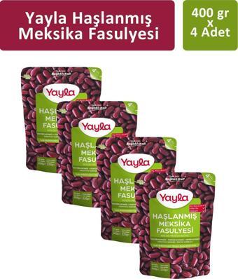 Yayla Haşlanmış Meksika Fasulyesi 400 gr x 4 Adet