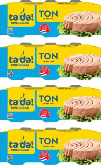 Tada Ayçiçek Yağlı Ton Balığı 3x75 Gr x 4 Adet