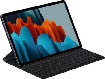 Samsung Galaxy Tab S7, S8, S7 5G, Klavyeli Tablet Kılıfı Siyah EF-DT630BBEGTR