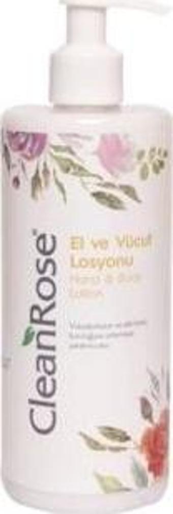 Clean Rose Gül Özlü Pompalı El ve Vücut Losyonu 400 ml