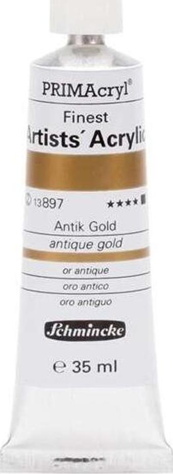 Schmincke PRİMAcryl Artist Akrilik Boya 35 ml Seri 2 Antique Gold 897