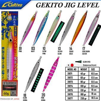 Cultiva  JİG 31871 Gekito Jig Level 40g 10.5 cm-17