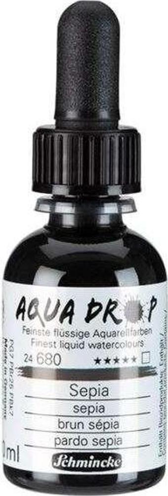 Schmincke Aqua Drop Sıvı Sulu Boya 30 ml Sepia