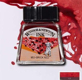 Winsor & Newton Çini Mürekkebi 14 ml Brick Red 40