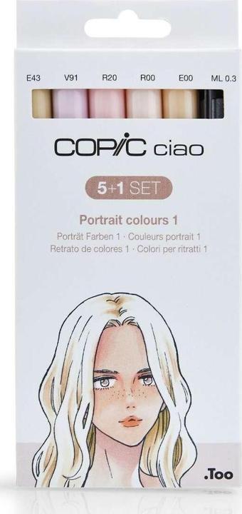 Copic Ciao 5+1 Set Skin Tones