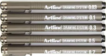Artline Teknik Çizim Kalemi 5li Set No1
